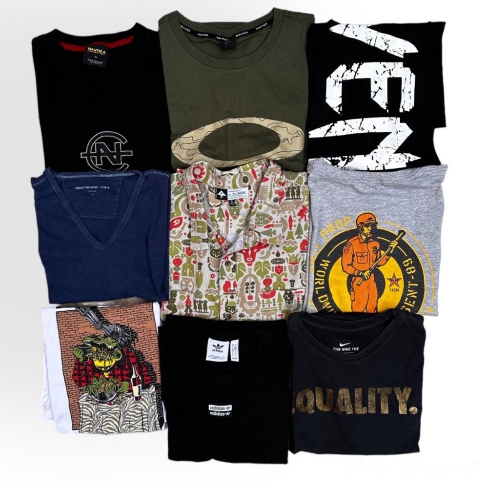 9 Piece Reseller Bundle Vintage Tee + More Lot Obey Nautica Venum